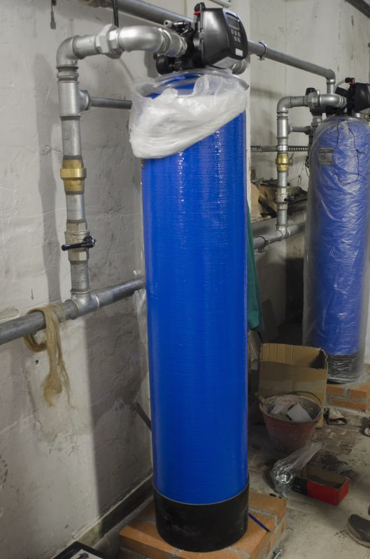 Water Softener System with Plumbing